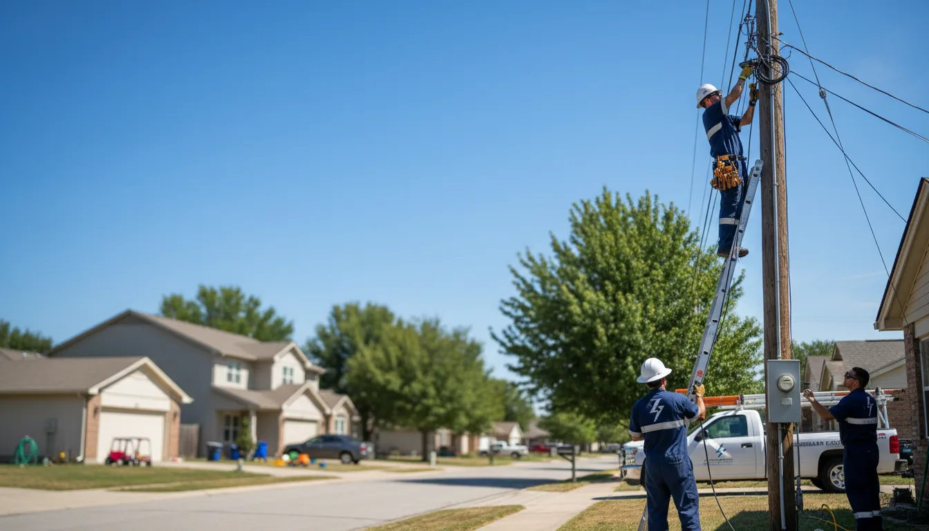 Residential electrician providing installation services in Billingsley, AL